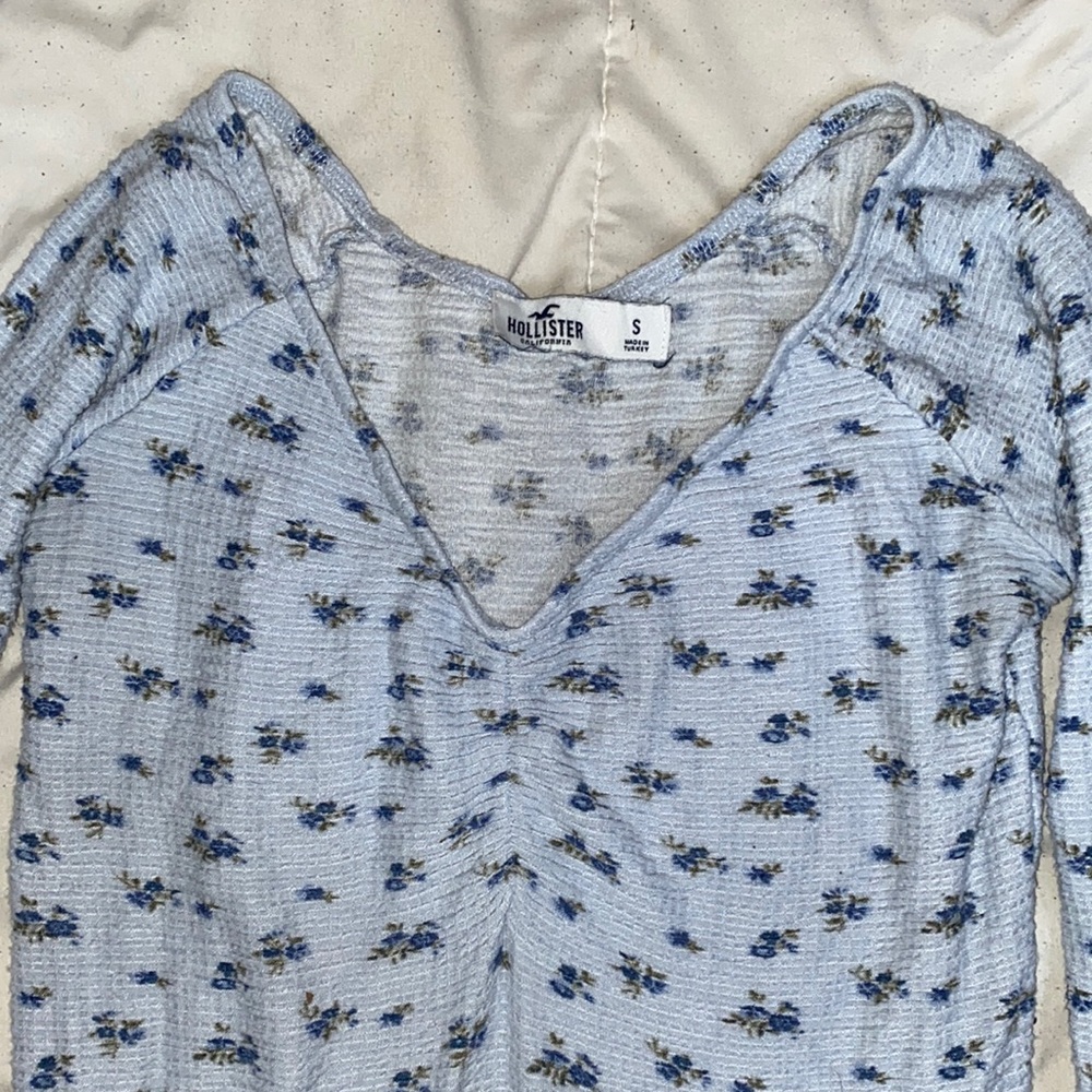 Hollister Long Sleeve Ruffle Top